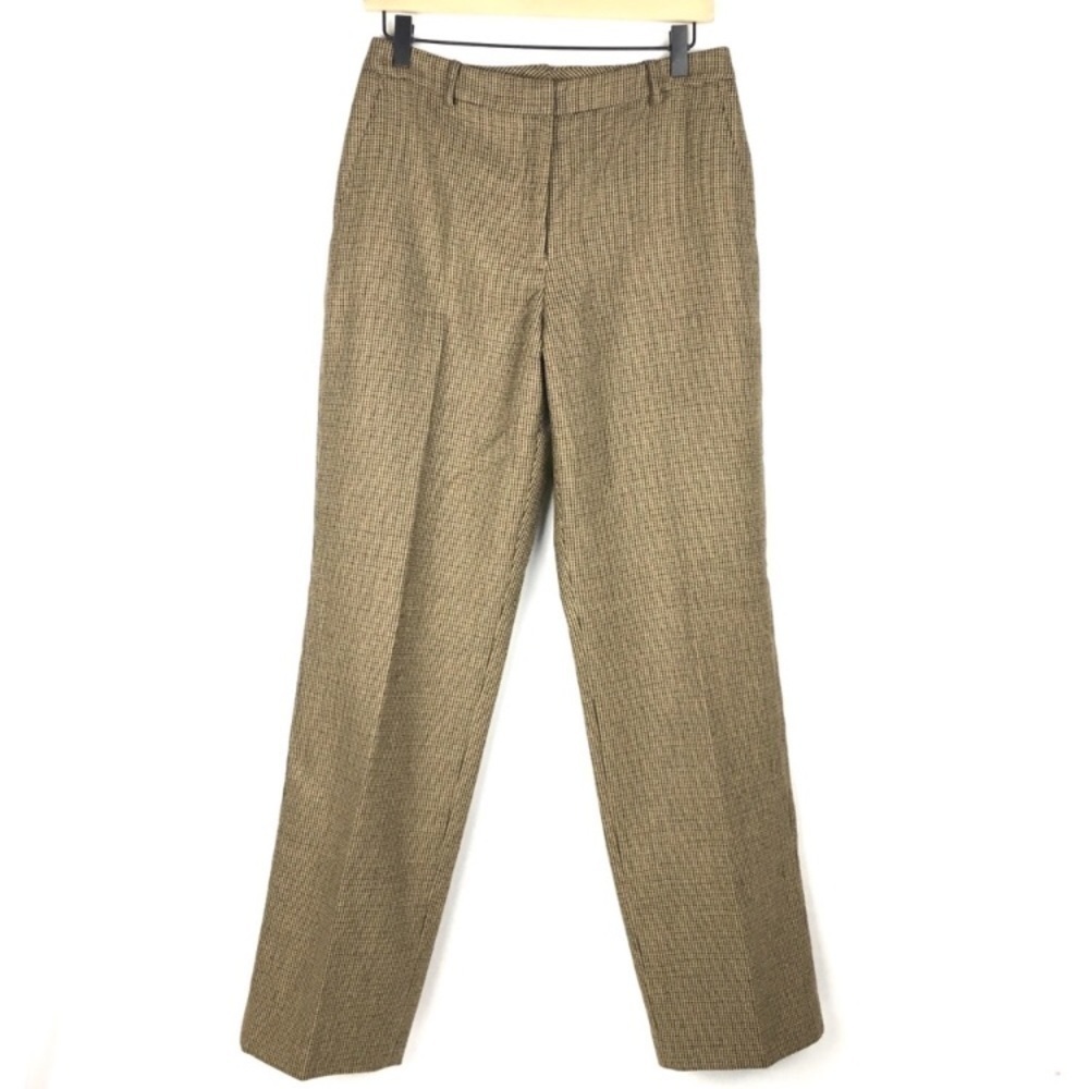 LAUREN RALPH LAUREN Pants 100% Wool Trouser Tweed High Rise Dark Academia Size 8
